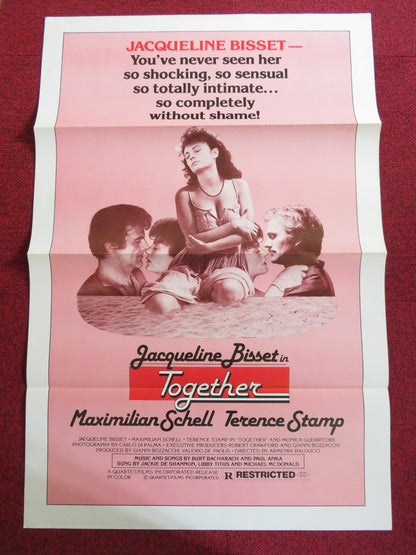 TOGETHER US TRI FOLDED ONE SHEET ROLLED POSTER JACQUELINE BISSET T. STAMP 1979 Rendezvous Cinema Movie posters