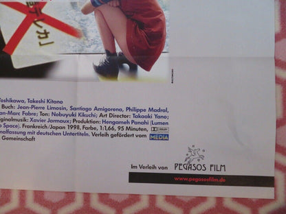 TOKYO EYES GERMAN A1 (33"x 23") POSTER TAKESHI KITANO JEAN - PIERRE LIMOSIN 1998 Movie posters