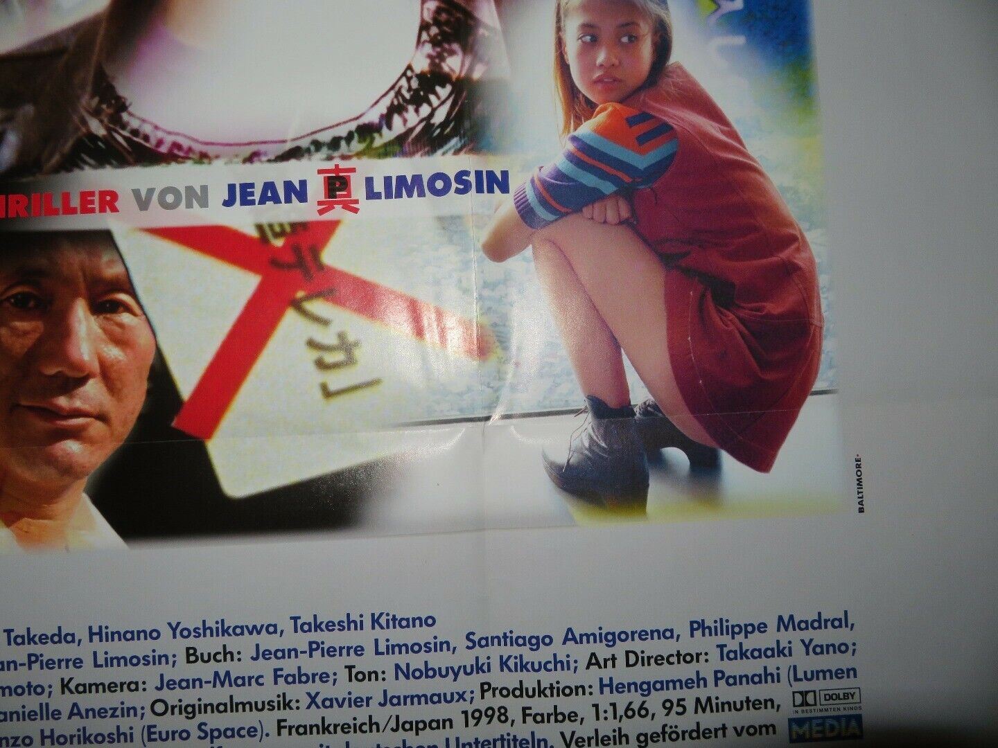 TOKYO EYES GERMAN A1 (33"x 23") POSTER TAKESHI KITANO JEAN - PIERRE LIMOSIN 1998 Movie posters