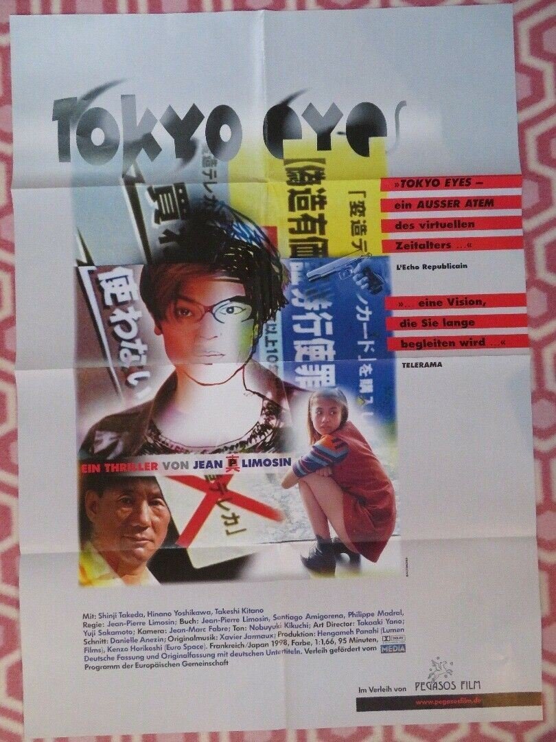 TOKYO EYES GERMAN A1 (33"x 23") POSTER TAKESHI KITANO JEAN - PIERRE LIMOSIN 1998 Movie posters