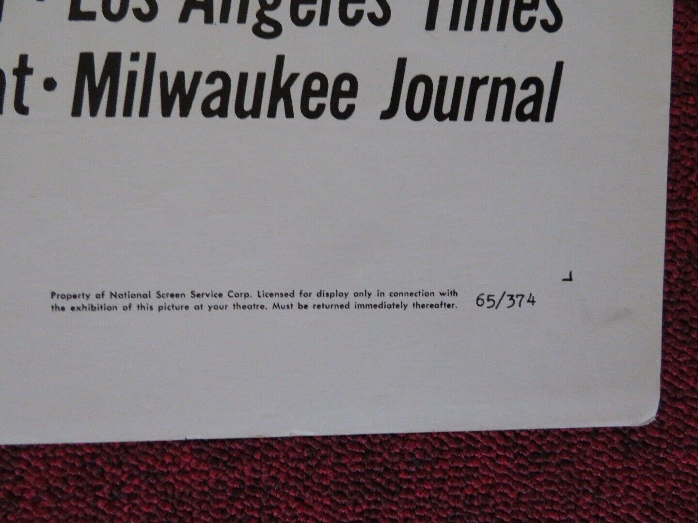 TOKYO OLYMPIAD ONE FOLDED US ONE SHEET POSTER KON ICHIKAWA 1965 Movie posters