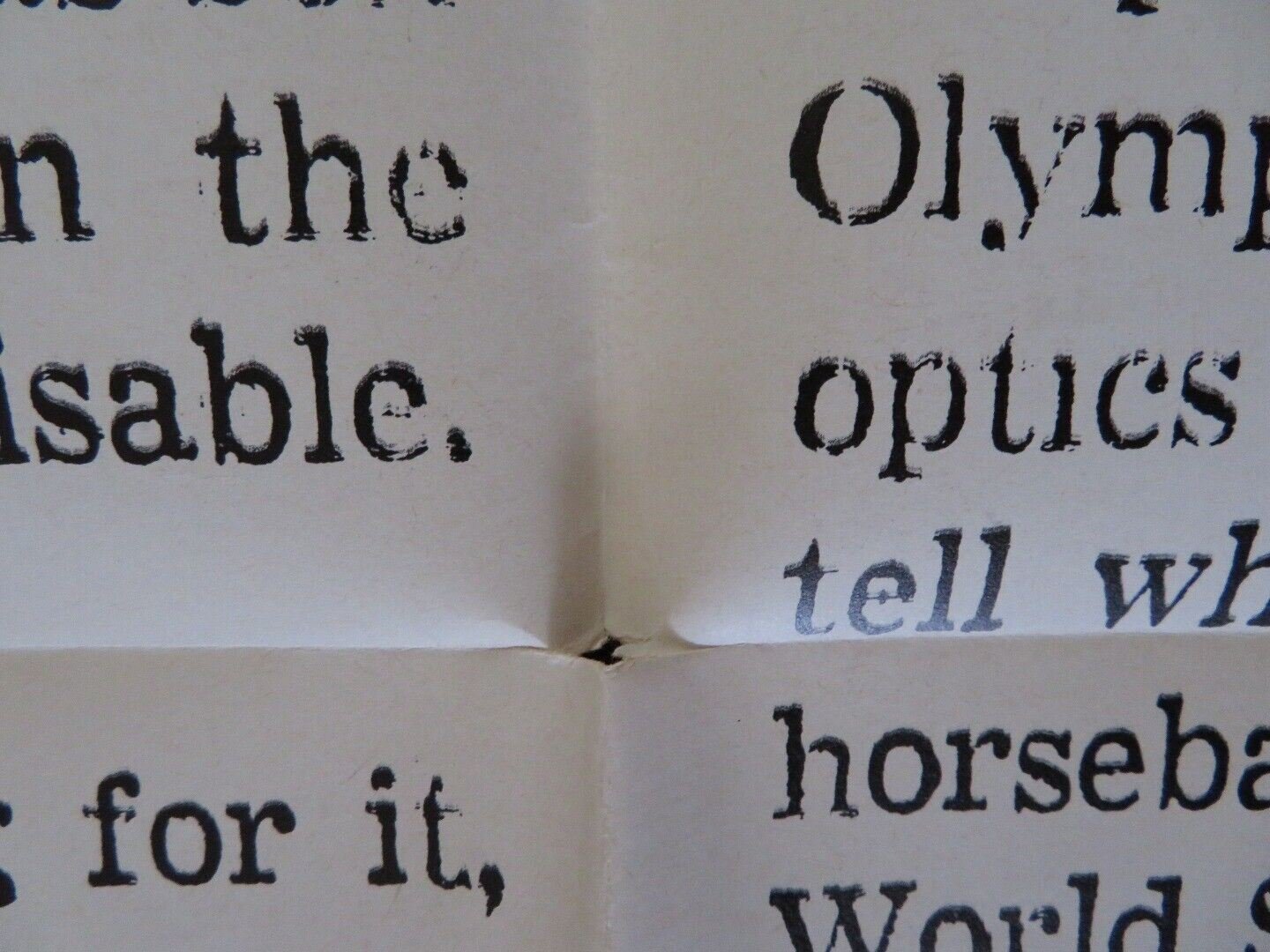 TOKYO OLYMPIAD ONE FOLDED US ONE SHEET POSTER KON ICHIKAWA 1965 Movie posters