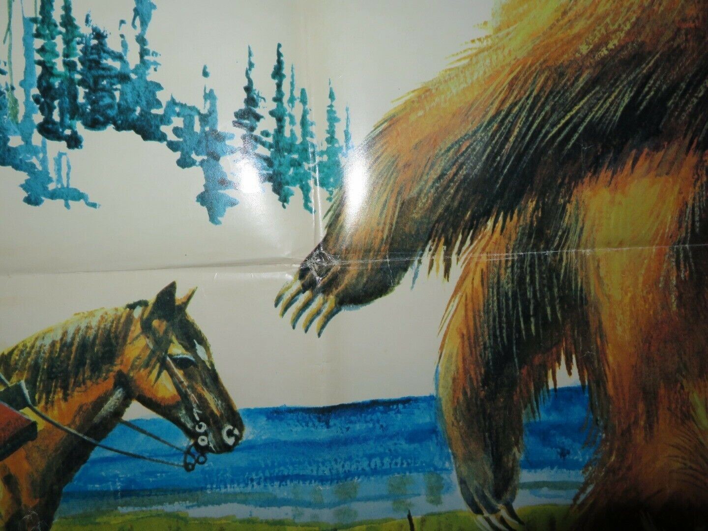 TOLKLAT FOLDED US ONE SHEET POSTER LEON AMES 1971 Movie posters