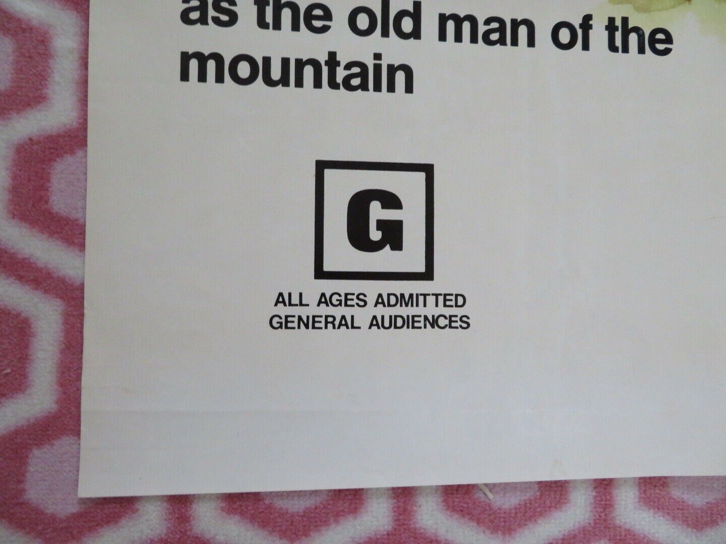 TOLKLAT FOLDED US ONE SHEET POSTER LEON AMES 1971 Movie posters