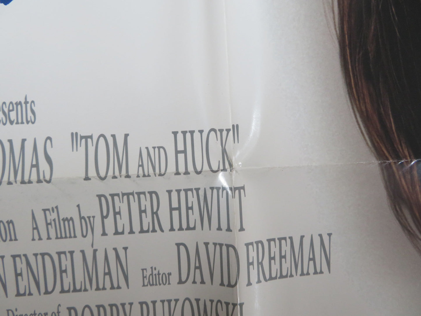 TOM AND HUCK FOLDED US ONE SHEET POSTER JONATHAN TAYLOR THOMAS BRAD RENFRO 1995 Rendezvous Cinema Movie posters