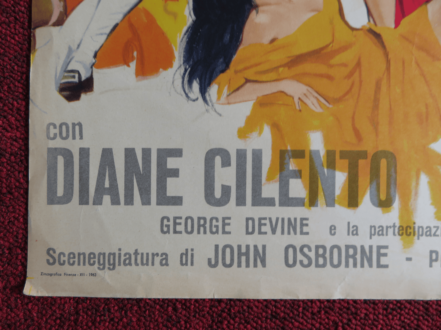 TOM JONES ITALIAN FOTOBUSTA POSTER GEORGE DEVINE SUSANNAH YORK 1963 Rendezvous Cinema Movie posters