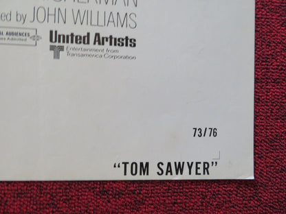 TOM SAWYER FOLDED US ONE SHEET POSTER JOHNNY WHITAKER CELESTE HOLM 1973 Movie posters