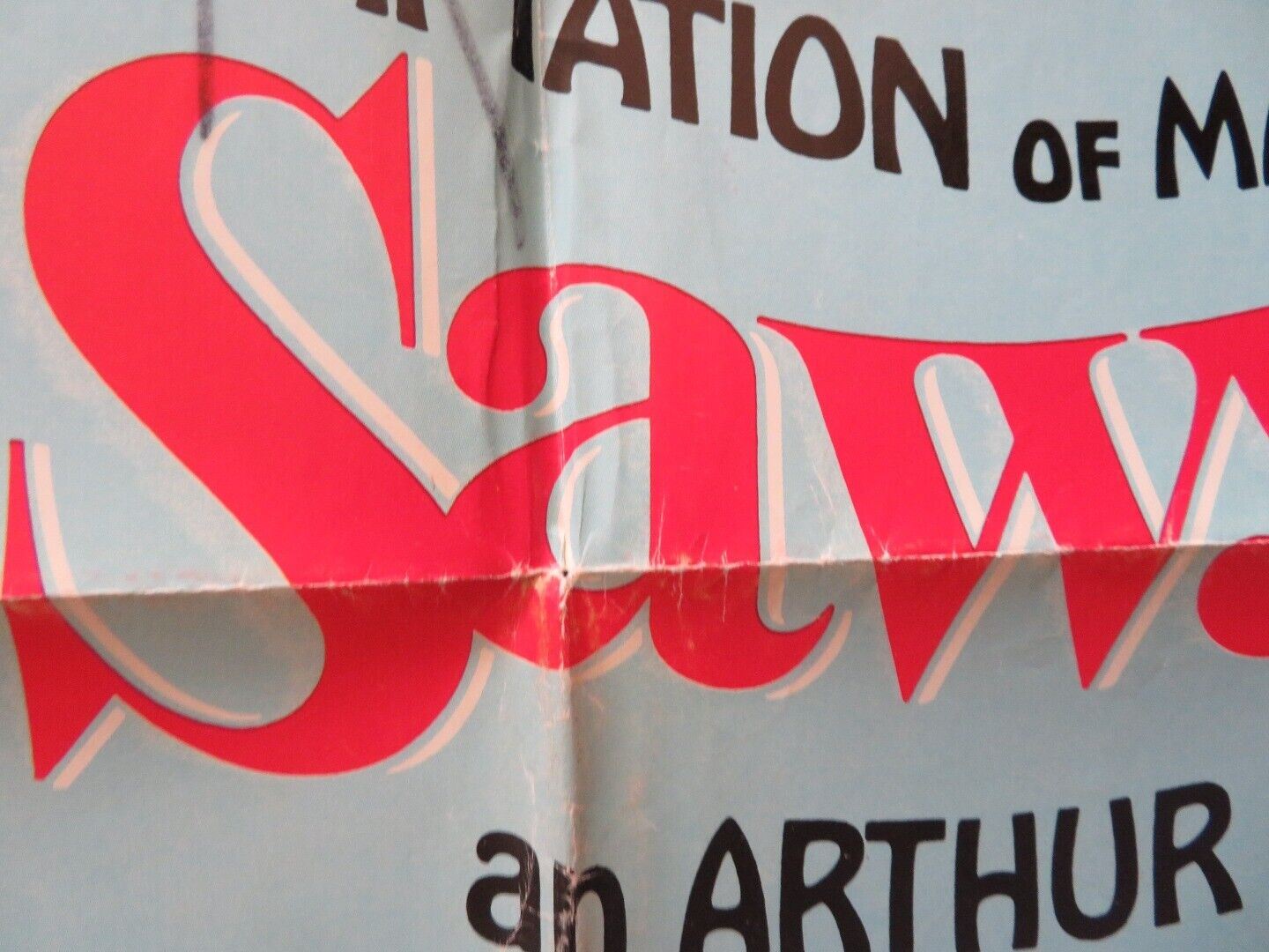 TOM SAWYER FOLDED US ONE SHEET POSTER JOHNNY WHITAKER CELESTE HOLM 1973 Movie posters