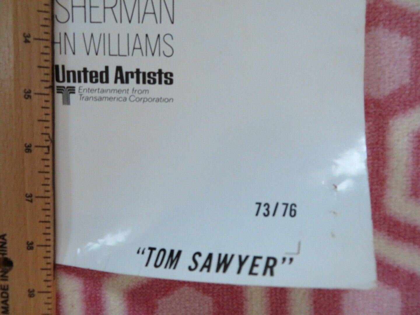 TOM SAWYER US ONE SHEET POSTER JODIE FOSTER JONNY WHITAKER 1973 - Rendezvous Cinema