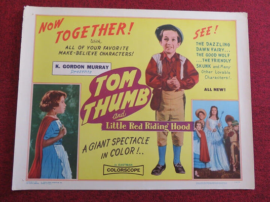 TOM THUMB AND LITTLE RED RIDING HOOD US HALF SHEET (22"x 28") POSTER 1966 Movie posters