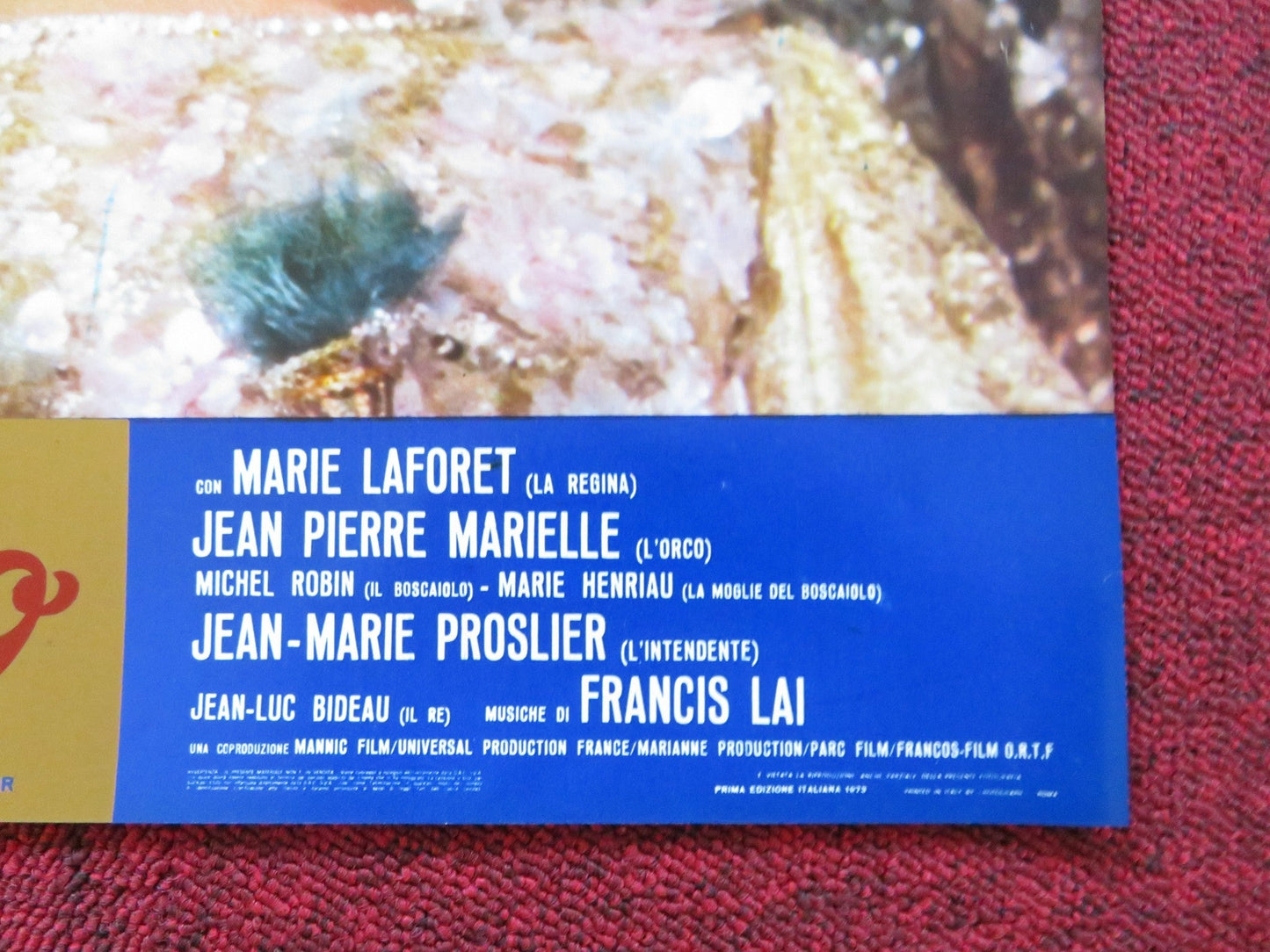 TOM THUMB - E ITALIAN FOTOBUSTA POSTER MARIE LAFORET JEAN PIERRE MARIELLE 1972 Rendezvous Cinema Movie posters