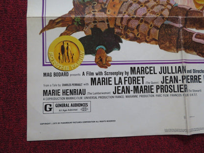 TOM THUMB FOLDED US ONE SHEET POSTER CHARLES PERRAULT MICHEL ROBIN 1975 Movie posters