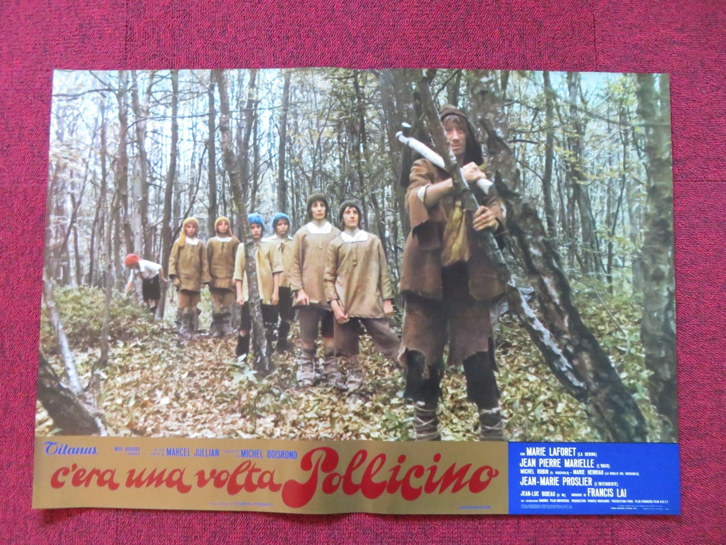 TOM THUMB - H ITALIAN FOTOBUSTA POSTER MARIE LAFORET JEAN PIERRE MARIELLE 1972 Rendezvous Cinema Movie posters