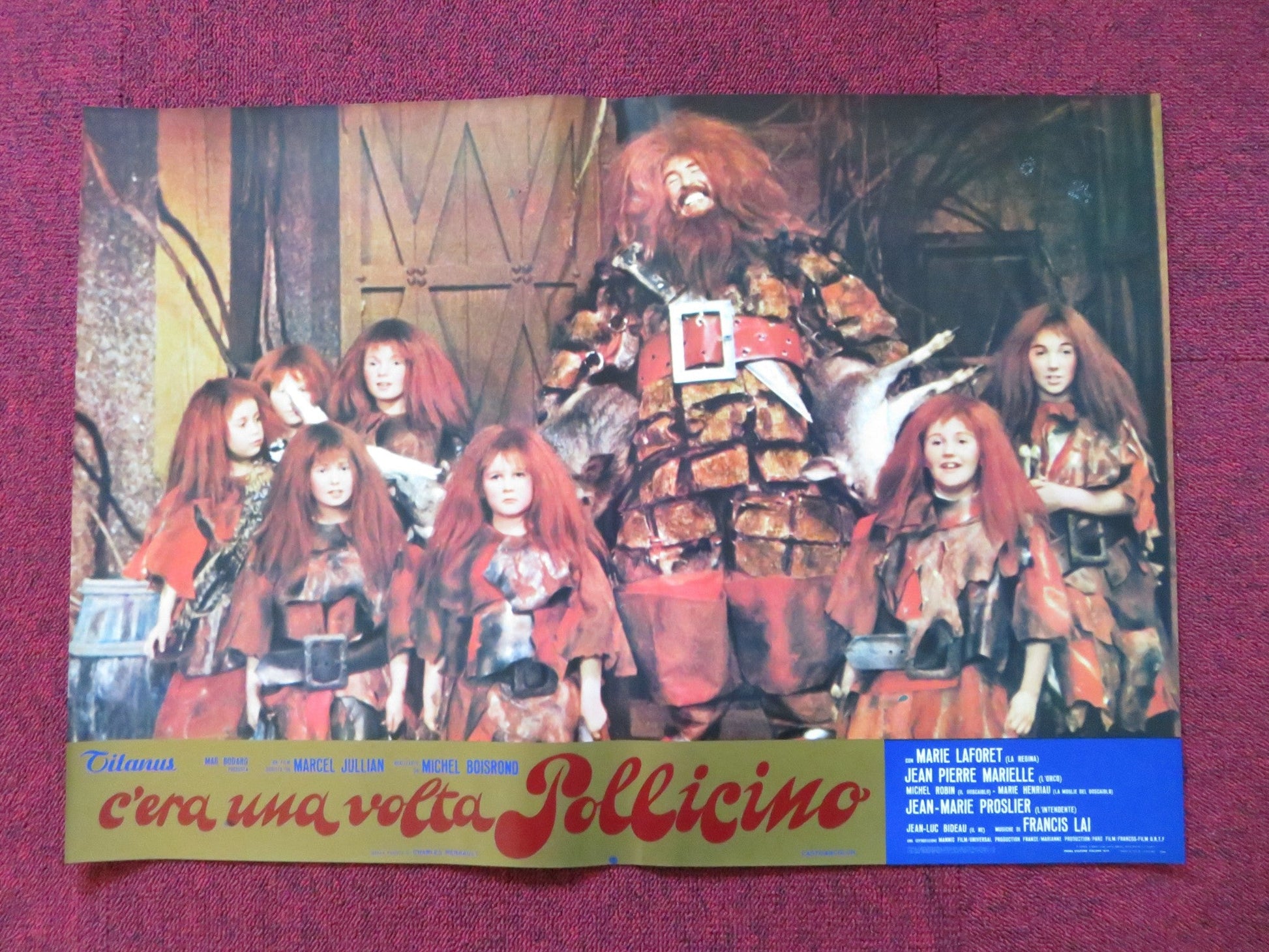 TOM THUMB - J ITALIAN FOTOBUSTA POSTER MARIE LAFORET JEAN PIERRE MARIELLE 1972 Rendezvous Cinema Movie posters