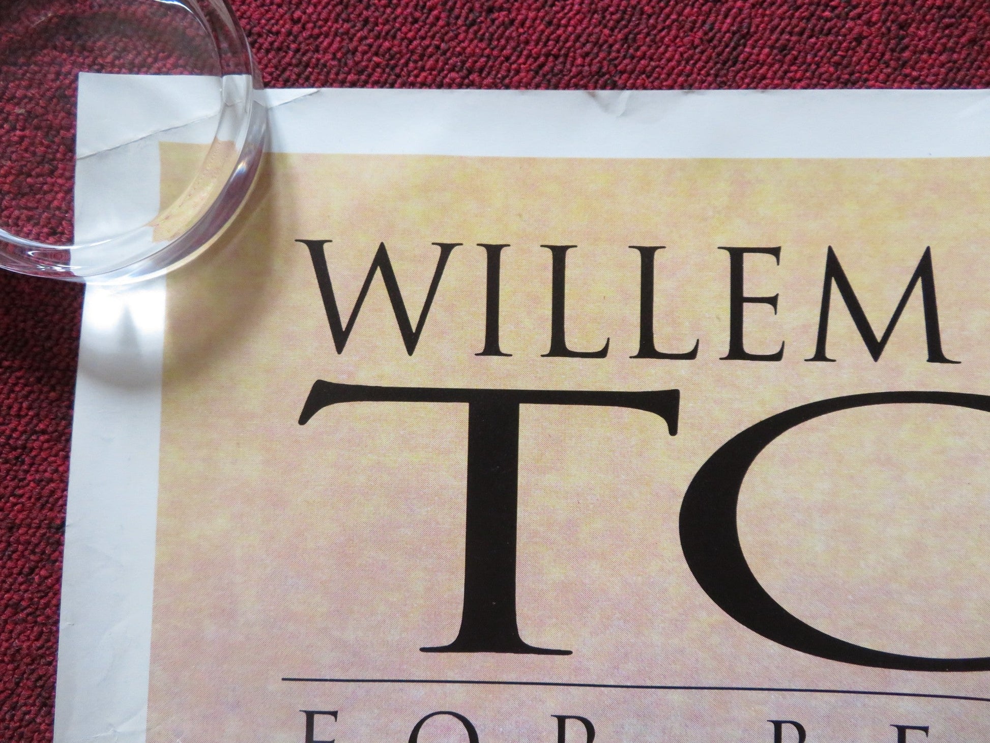 TOM & VIV UK QUAD ROLLED POSTER WILLEM DAFOE MIRANDA RICHARDSON 1994 Rendezvous Cinema Movie posters