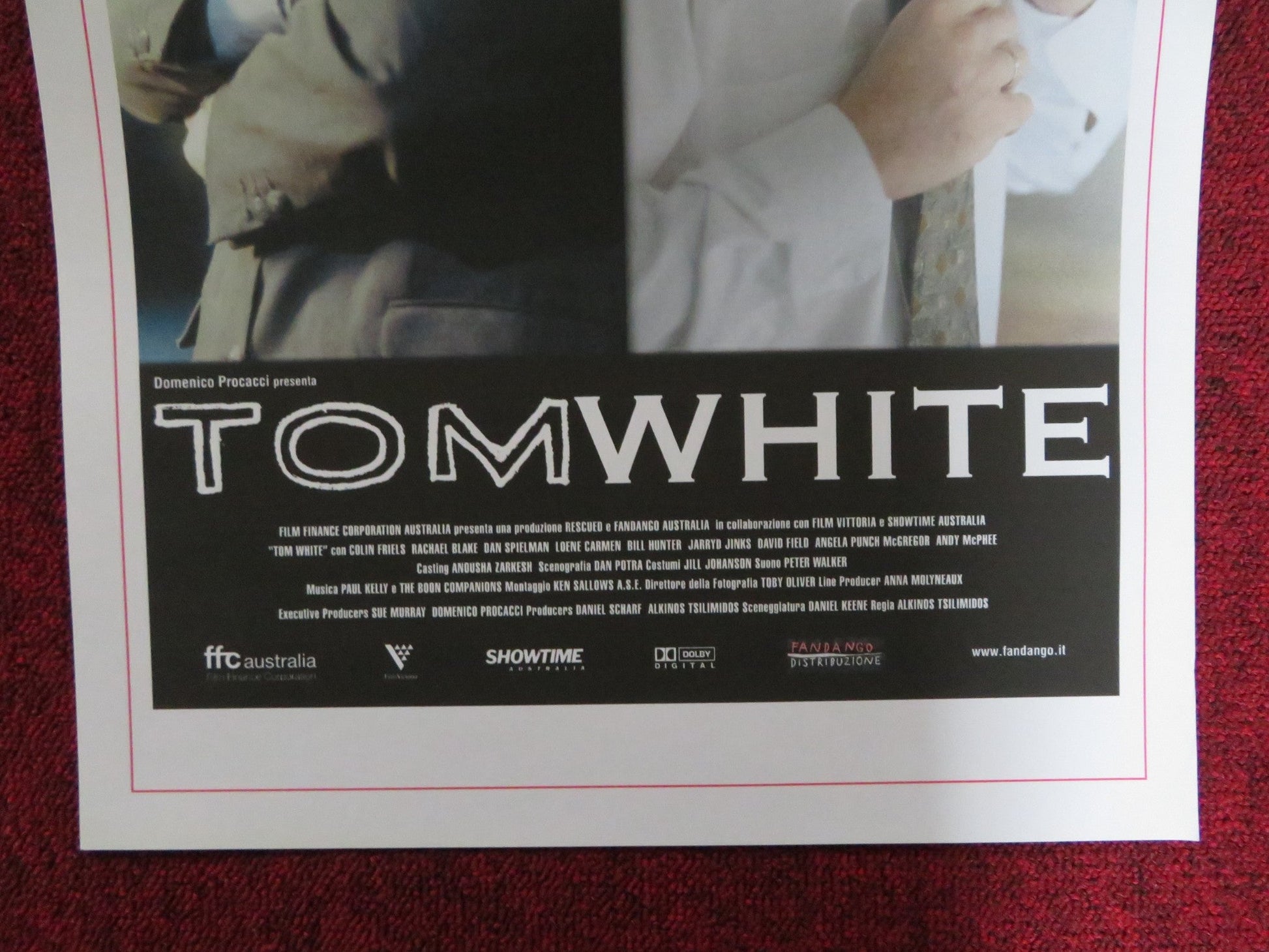 TOM WHITE ITALIAN LOCANDINA POSTER COLIN FRIELS RACHAEL BLAKE 2004 Rendezvous Cinema Movie posters
