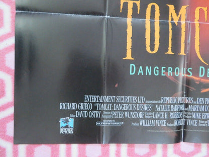 TOMCAT: DANGEROUS DESIRES NOMINATIONS FOLDED US ONE SHEET POSTER R GRIECO 1993 Movie posters