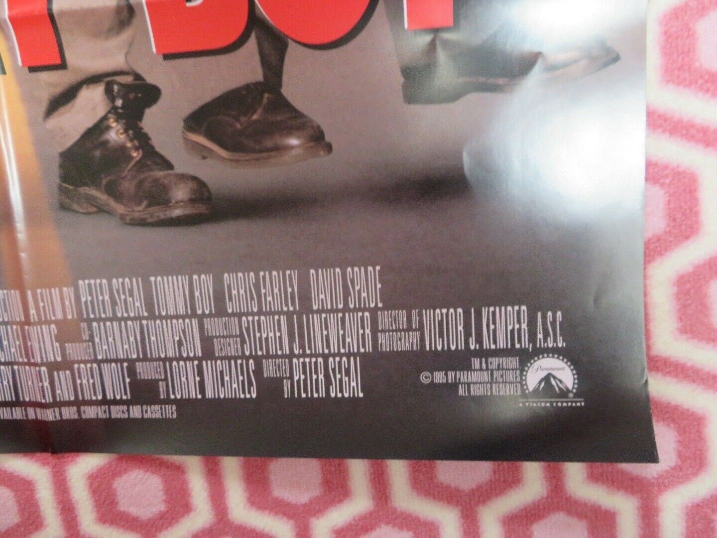 TOMMY BOY US ONE SHEET POSTER DAVID SPADE CHRIS FARLEY 1995 Rendezvous Cinema Movie posters