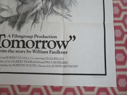 TOMORROW US ONE SHEET POSTER ROBERT DUVALL OLGA BELLIN FAULKNER 1972 - Rendezvous Cinema