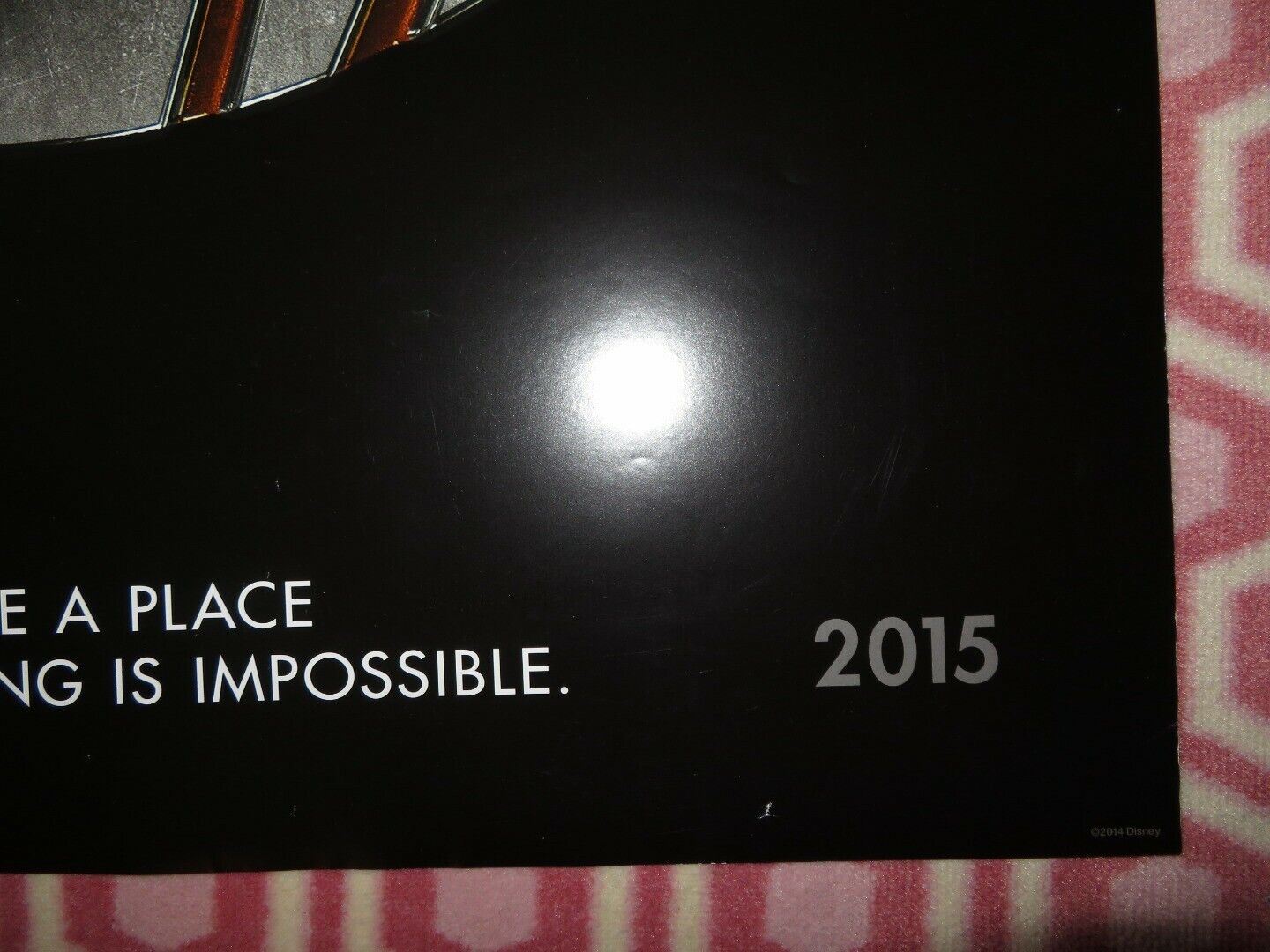 TOMORROWLAND US ONE SHEET ROLLED POSTER DISNEY GEORGE CLOONEY 2015 Movie posters