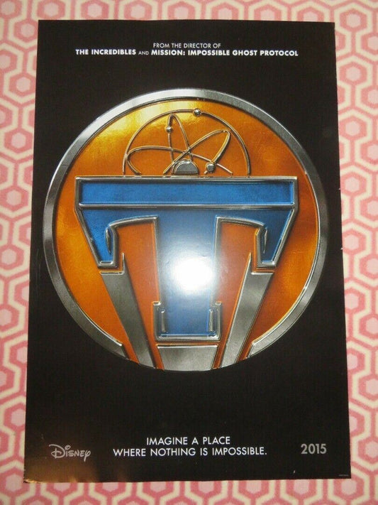 TOMORROWLAND US ONE SHEET ROLLED POSTER DISNEY GEORGE CLOONEY 2015 Movie posters