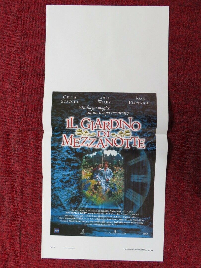 TOM'S MIDNIGHT GARDEN ITALIAN LOCANDINA (27.5"x13") POSTER JAMES WILBY 1999 Movie posters
