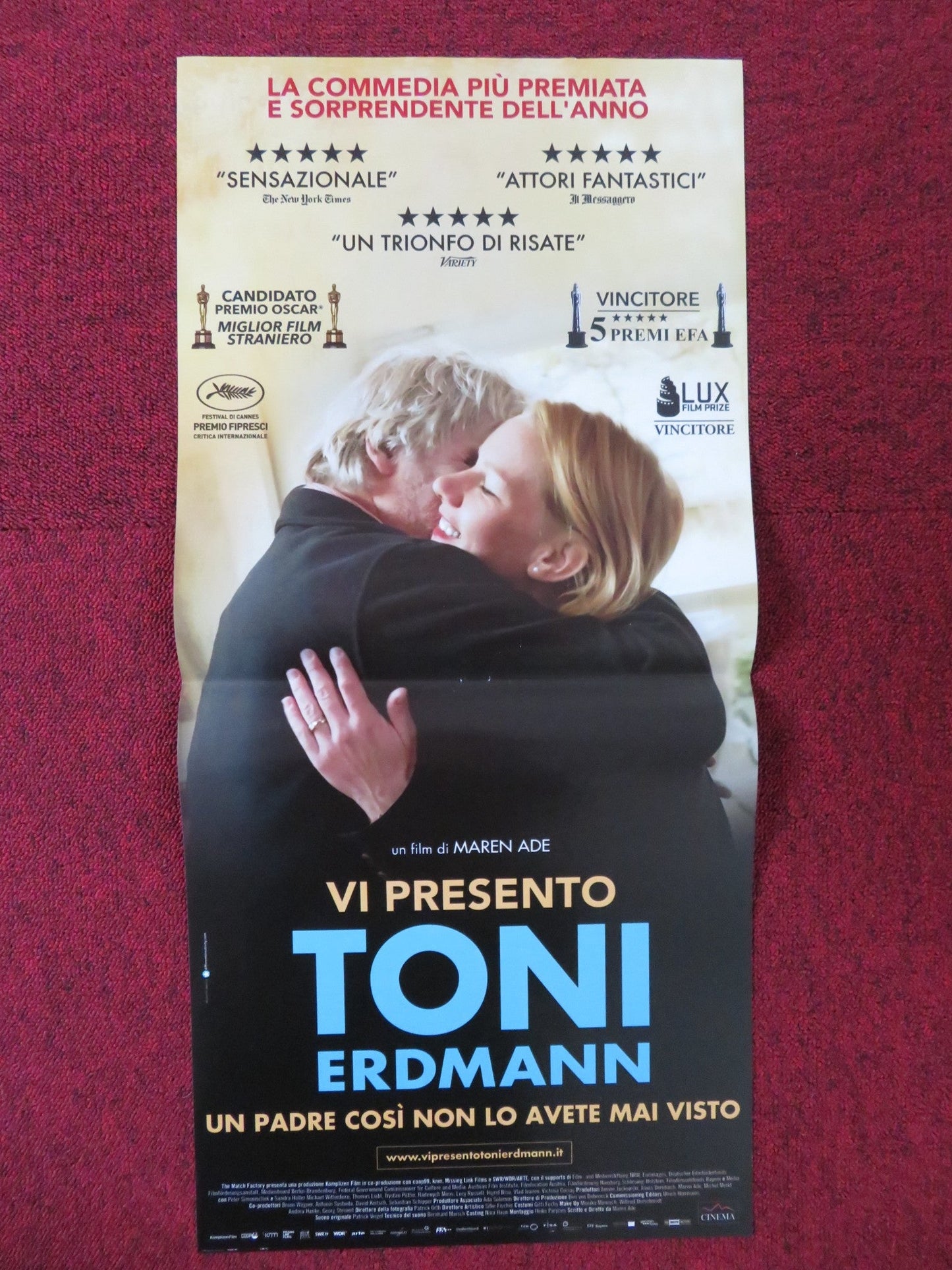 TONI ERDMANN ITALIAN LOCANDINA POSTER SANDRA HULLER 2016 Rendezvous Cinema Movie posters