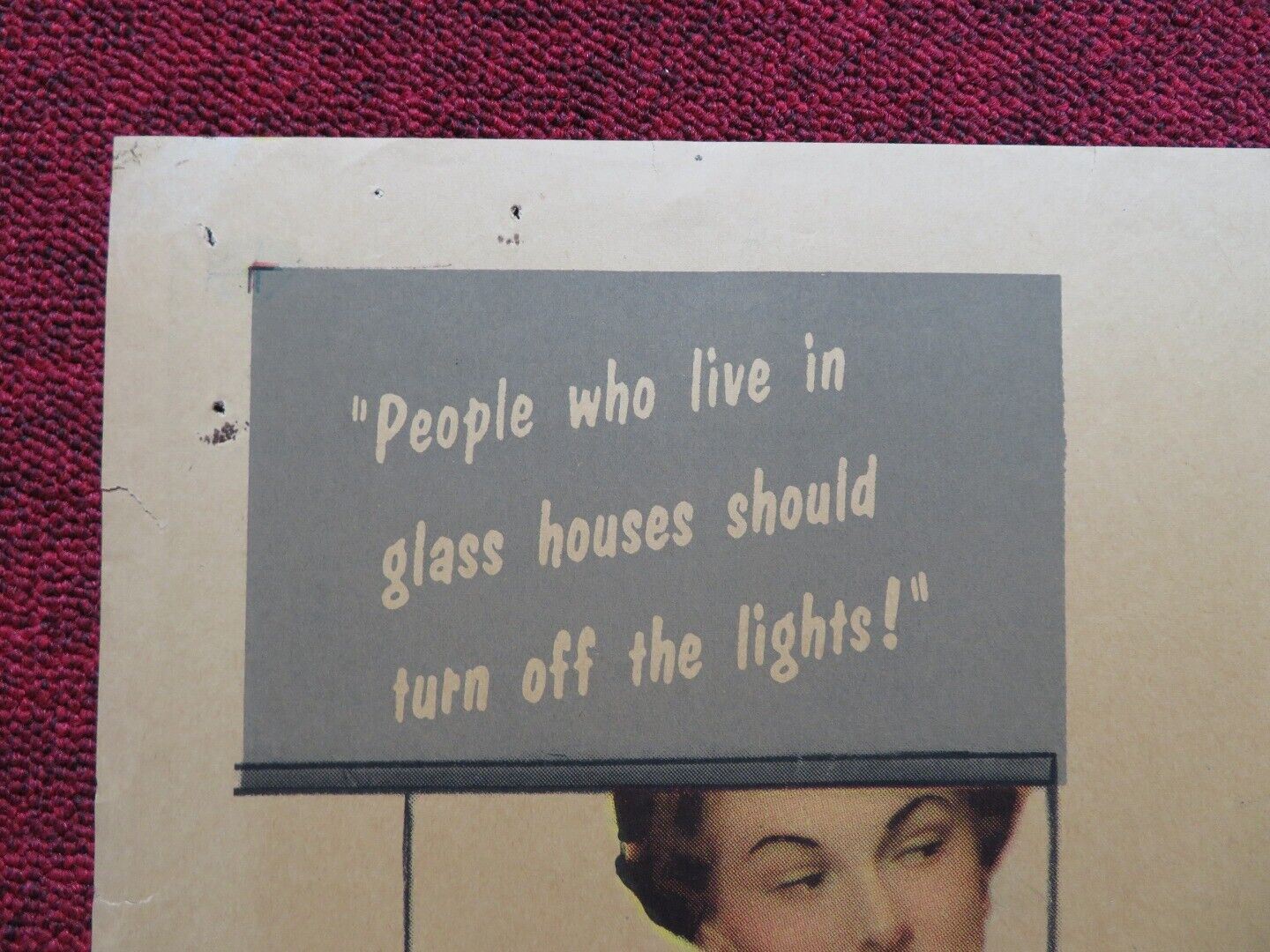 TONIGHT'S THE NIGHT FOLDED U.S ONE SHEET POSTER DAVID NIVEN YVONNE DE CARLO 1954 - Rendezvous Cinema