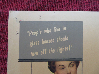 TONIGHT'S THE NIGHT FOLDED U.S ONE SHEET POSTER DAVID NIVEN YVONNE DE CARLO 1954 - Rendezvous Cinema