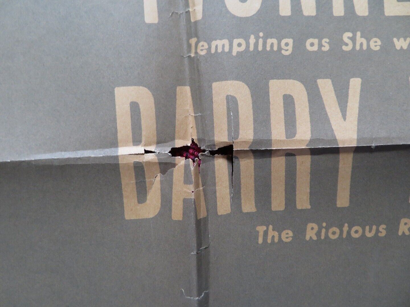 TONIGHT'S THE NIGHT FOLDED U.S ONE SHEET POSTER DAVID NIVEN YVONNE DE CARLO 1954 - Rendezvous Cinema