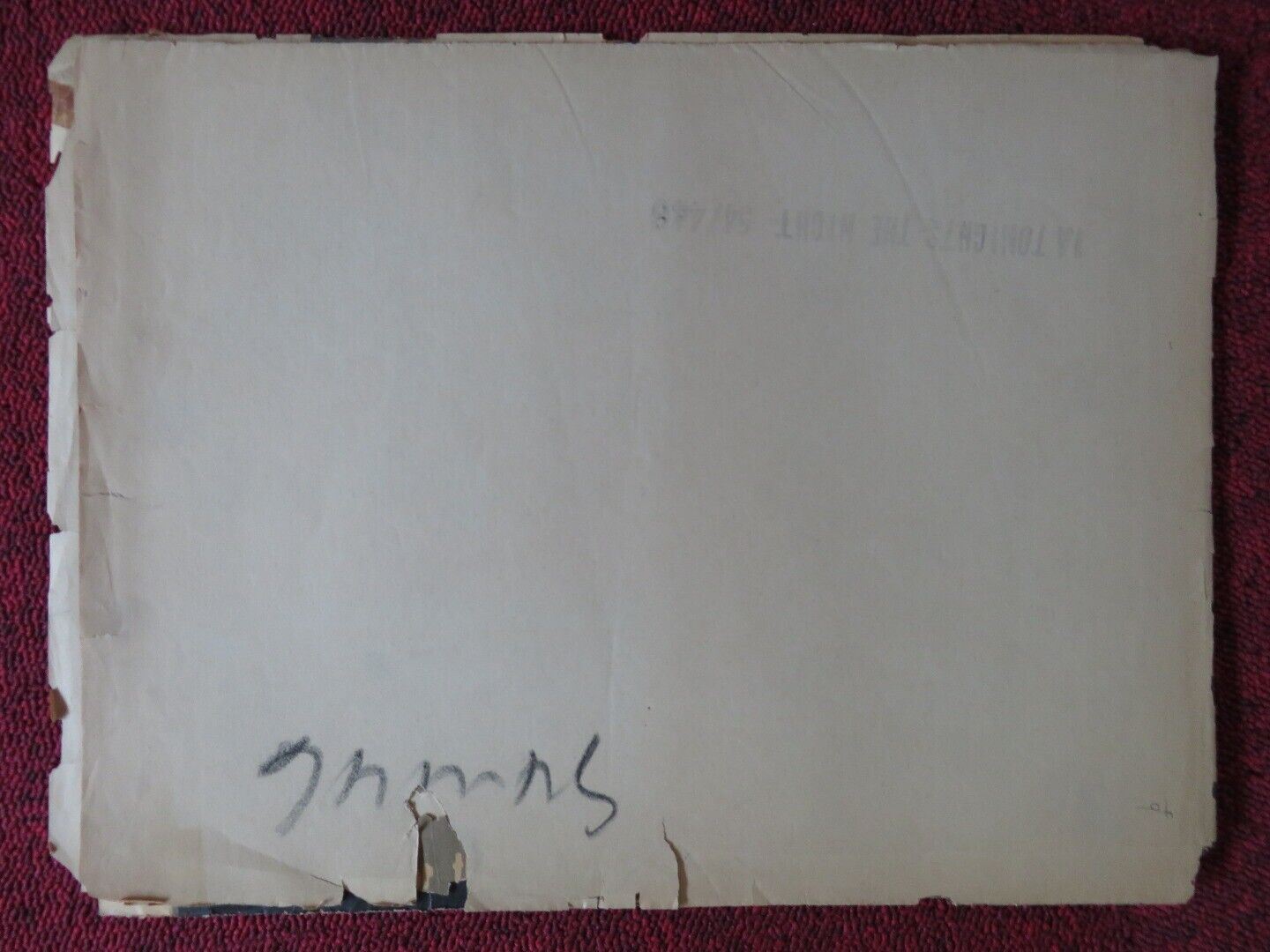 TONIGHT'S THE NIGHT FOLDED U.S ONE SHEET POSTER DAVID NIVEN YVONNE DE CARLO 1954 - Rendezvous Cinema