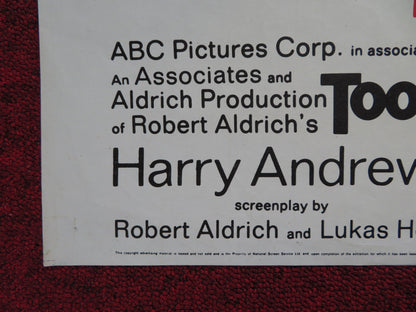 TOO LATE THE HERO UK QUAD POSTER FOLDED MICHAEL CAIN CLIFF ROBERTSON 1970 Rendezvous Cinema Movie posters