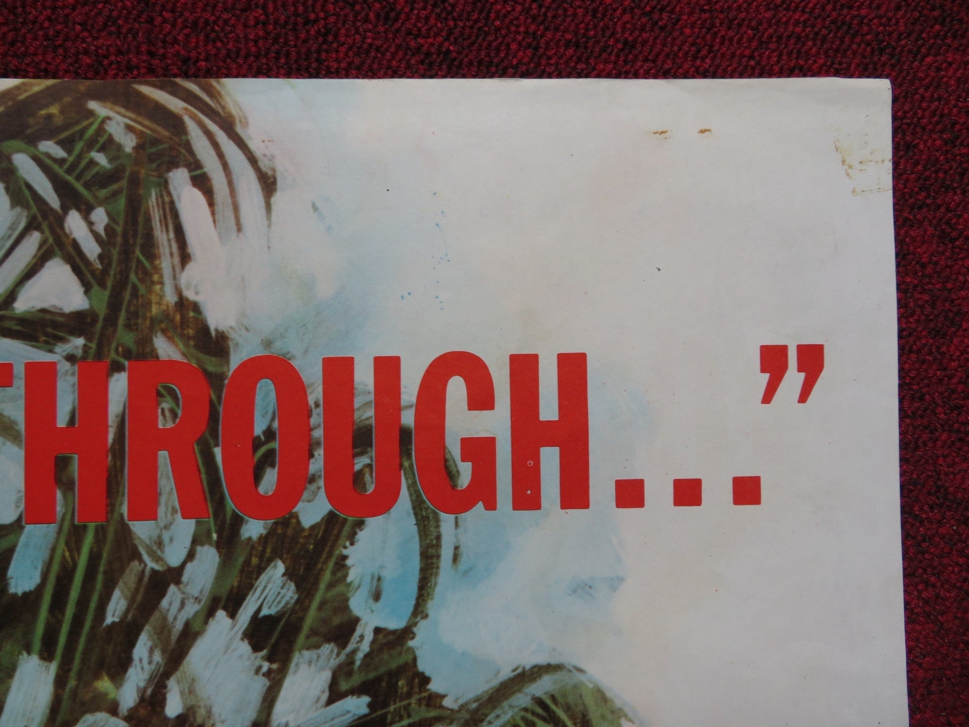 TOO LATE THE HERO UK QUAD POSTER FOLDED MICHAEL CAIN CLIFF ROBERTSON 1970 Rendezvous Cinema Movie posters