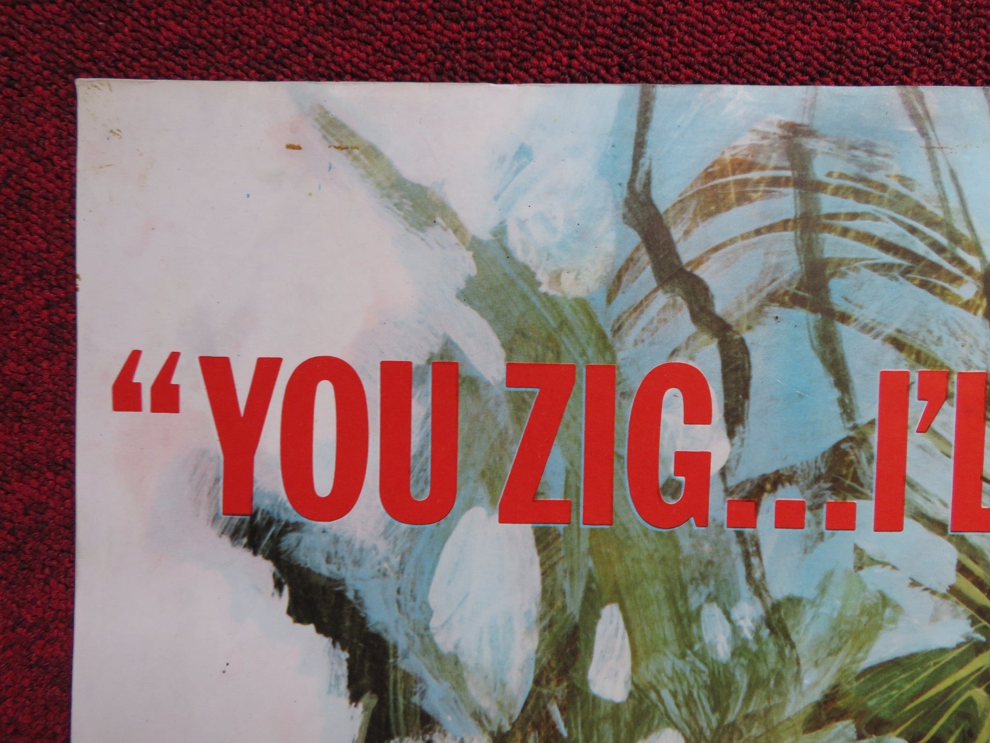 TOO LATE THE HERO UK QUAD POSTER FOLDED MICHAEL CAIN CLIFF ROBERTSON 1970 Rendezvous Cinema Movie posters