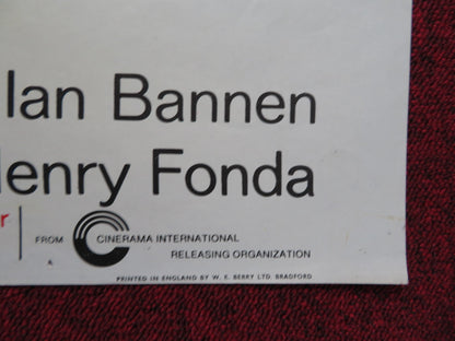 TOO LATE THE HERO UK QUAD POSTER FOLDED MICHAEL CAIN CLIFF ROBERTSON 1970 Rendezvous Cinema Movie posters