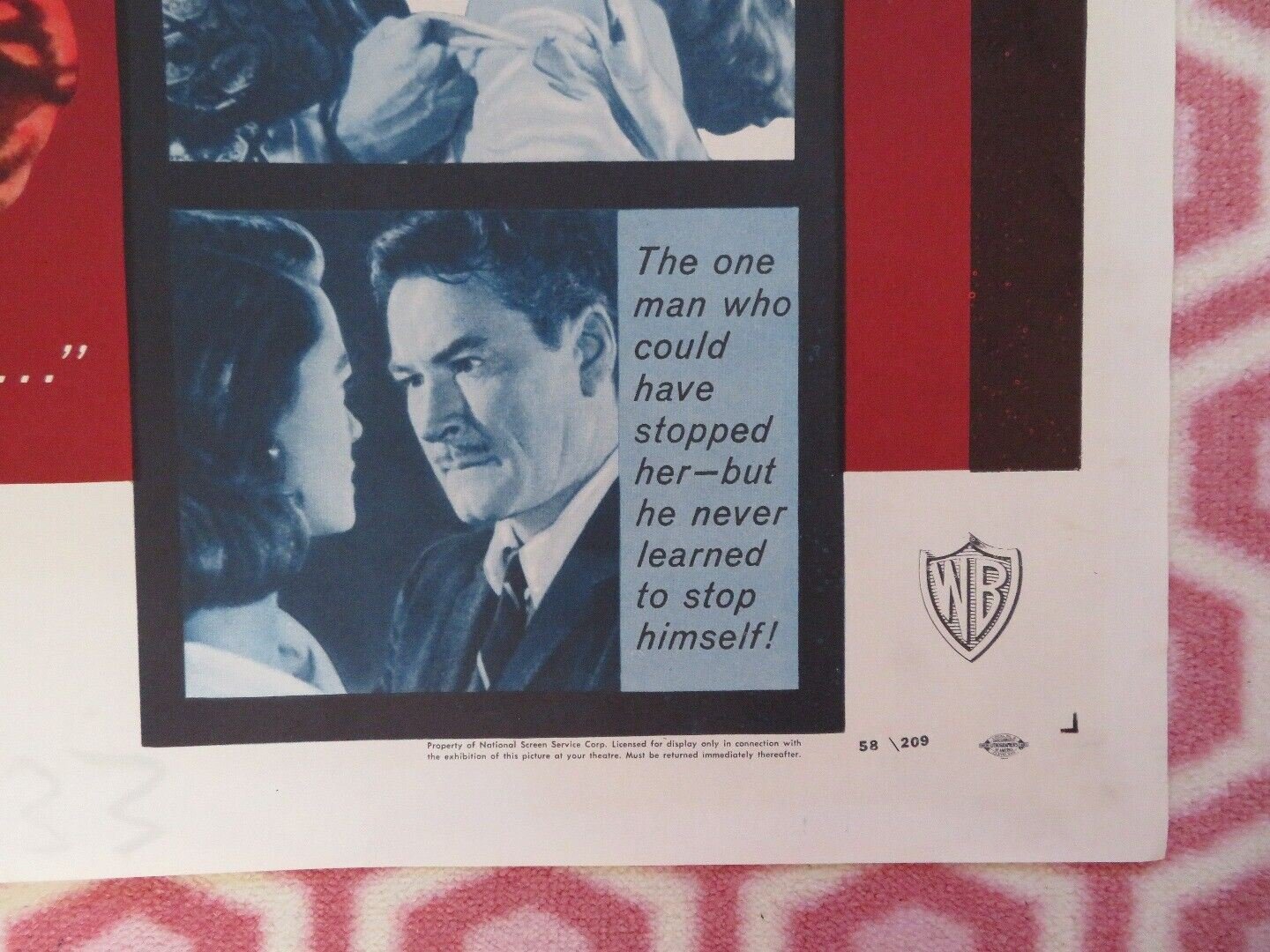 TOO MUCH TOO SOON FOLDED US ONE SHEET POSTER DOROTHY MALONE ERROL FLYNN 1958 Movie posters