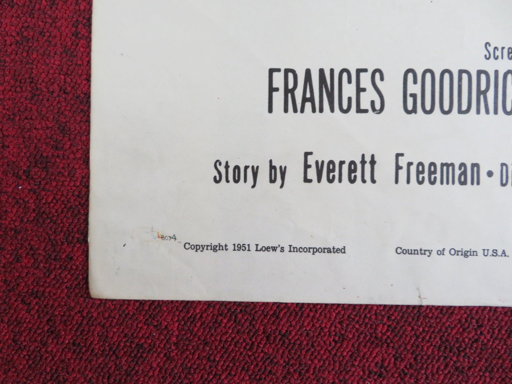 TOO YOUNG TO KISS FOLDED US ONE SHEET POSTER VAN JOHNSON JUNE ALLYSON 1951 Rendezvous Cinema Movie posters