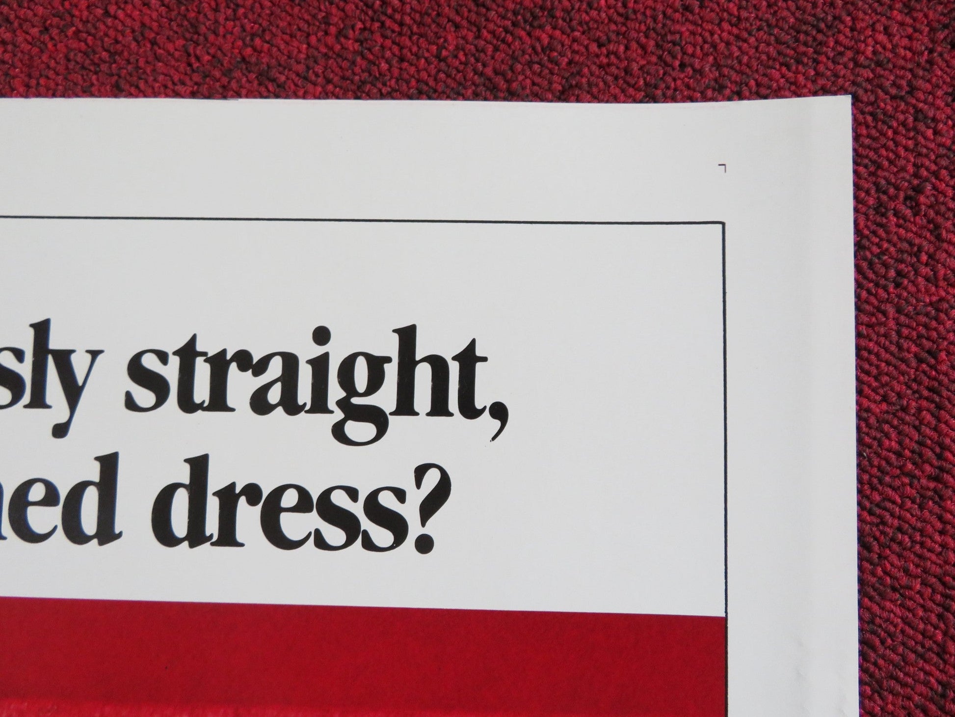 TOOTSIE - STYLE B FOLDED US ONE SHEET POSTER DUSTIN HOFFMAN JESSICA LANGE 1982 Rendezvous Cinema Movie posters