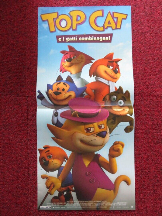 TOP CAT BEGINS ITALIAN LOCANDINA (27"x12.5") POSTER JASON HARRIS 2015 Movie posters