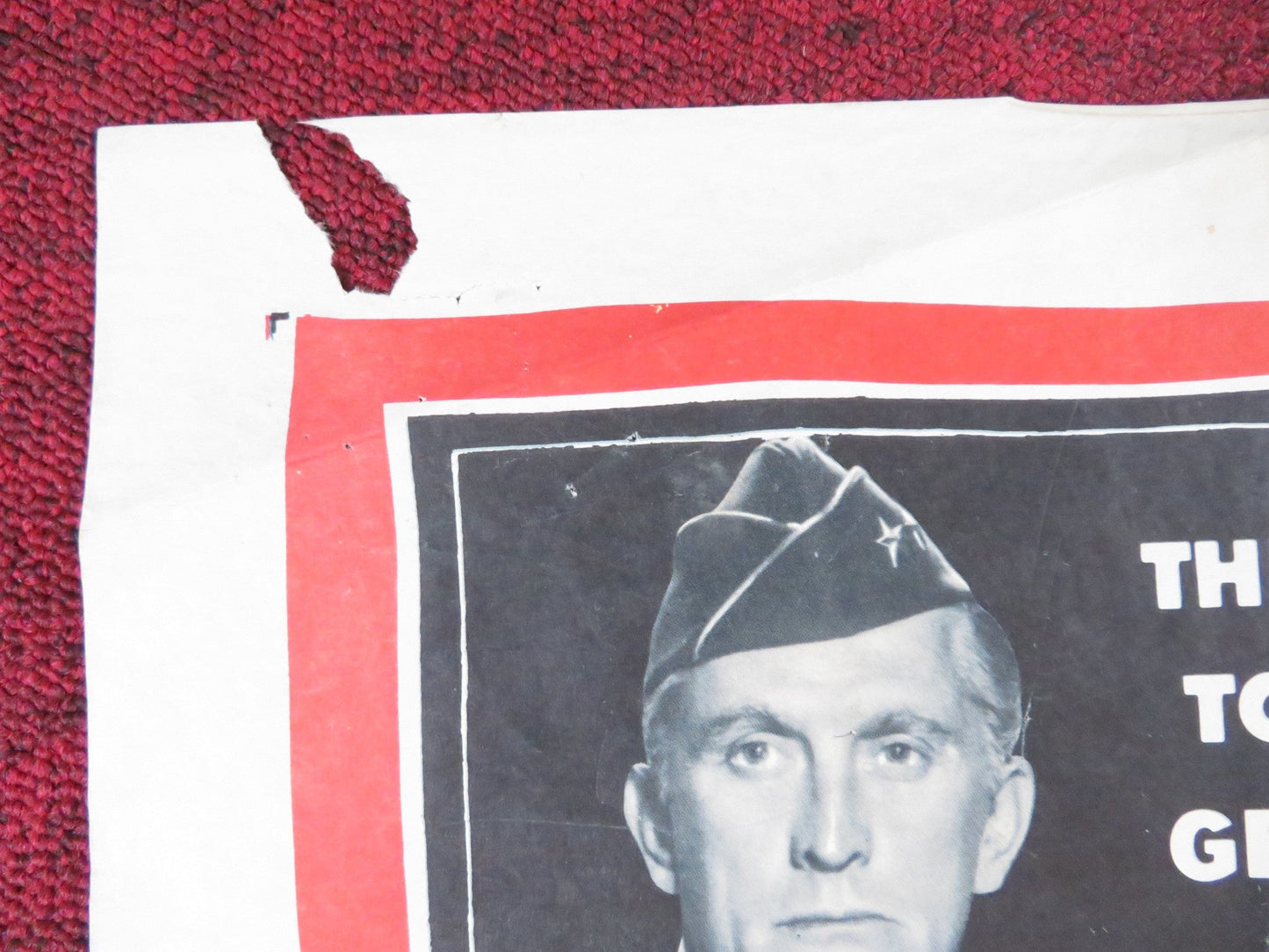 TOP SECRET AFFAIR FOLDED US ONE SHEET POSTER SUSAN HAYWARD KIRK DOUGLAS 1957 Rendezvous Cinema Movie posters