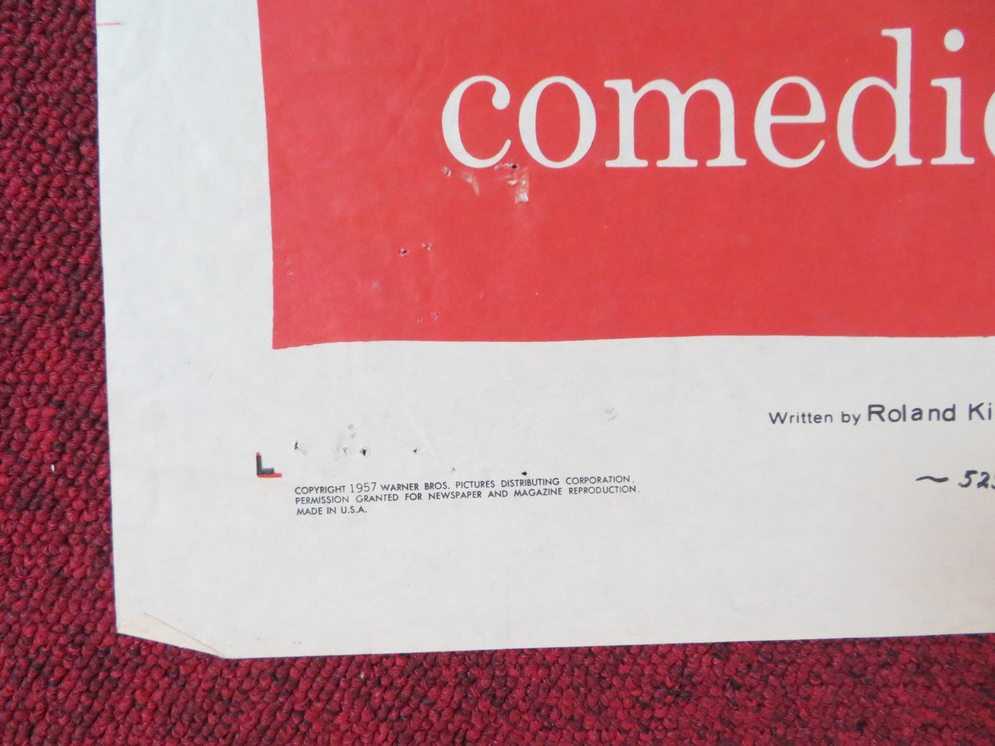 TOP SECRET AFFAIR FOLDED US ONE SHEET POSTER SUSAN HAYWARD KIRK DOUGLAS 1957 Rendezvous Cinema Movie posters