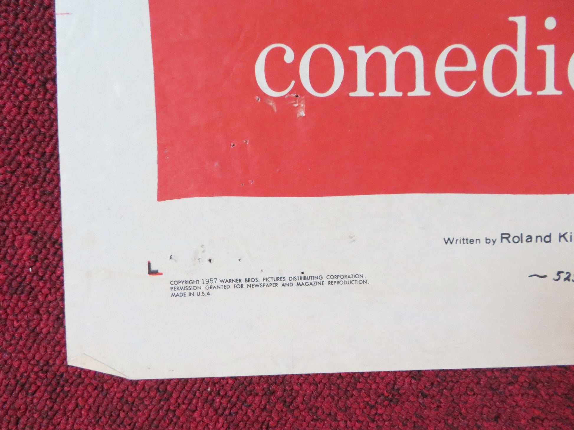 TOP SECRET AFFAIR FOLDED US ONE SHEET POSTER SUSAN HAYWARD KIRK DOUGLAS 1957 Rendezvous Cinema Movie posters