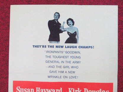 TOP SECRET AFFAIR US INSERT (14"x 36") POSTER KIRK DOUGLAS SUSAN HAYWARD 1957 Rendezvous Cinema Movie posters