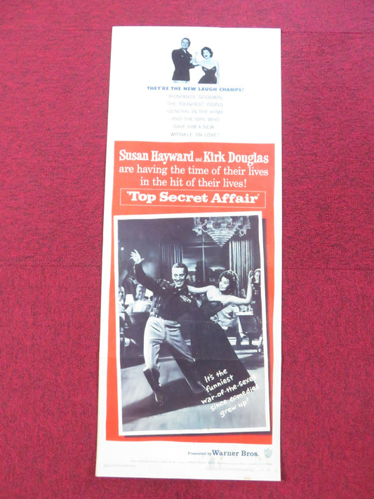 TOP SECRET AFFAIR US INSERT (14"x 36") POSTER KIRK DOUGLAS SUSAN HAYWARD 1957 Rendezvous Cinema Movie posters