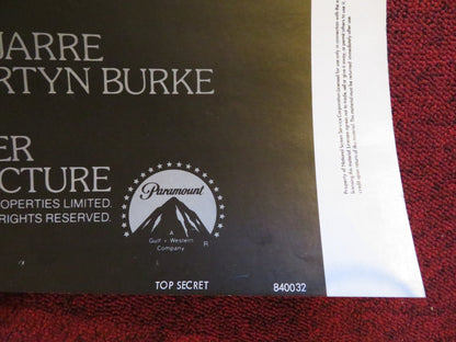 TOP SECRET US 30 X 40 ROLLED POSTER VAL KILMER OMAR SHARIF 1984 Rendezvous Cinema Movie posters