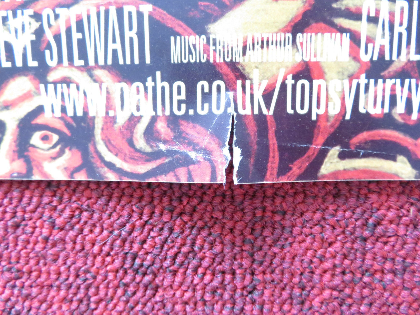 TOPSY TURVEY UK QUAD ROLLED POSTER TIMOTHY SPALL JIM BROADBENT 1999 Rendezvous Cinema Movie posters