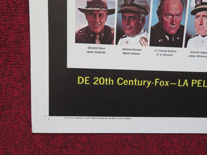 TORA! TORA! TORA! FOLDED US ONE SHEET POSTER JASON ROBARDS MARTIN BALSAM 1970 Rendezvous Cinema Movie posters