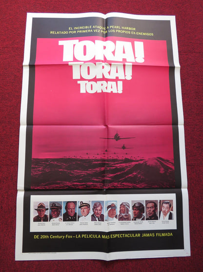 TORA! TORA! TORA! FOLDED US ONE SHEET POSTER JASON ROBARDS MARTIN BALSAM 1970 Rendezvous Cinema Movie posters