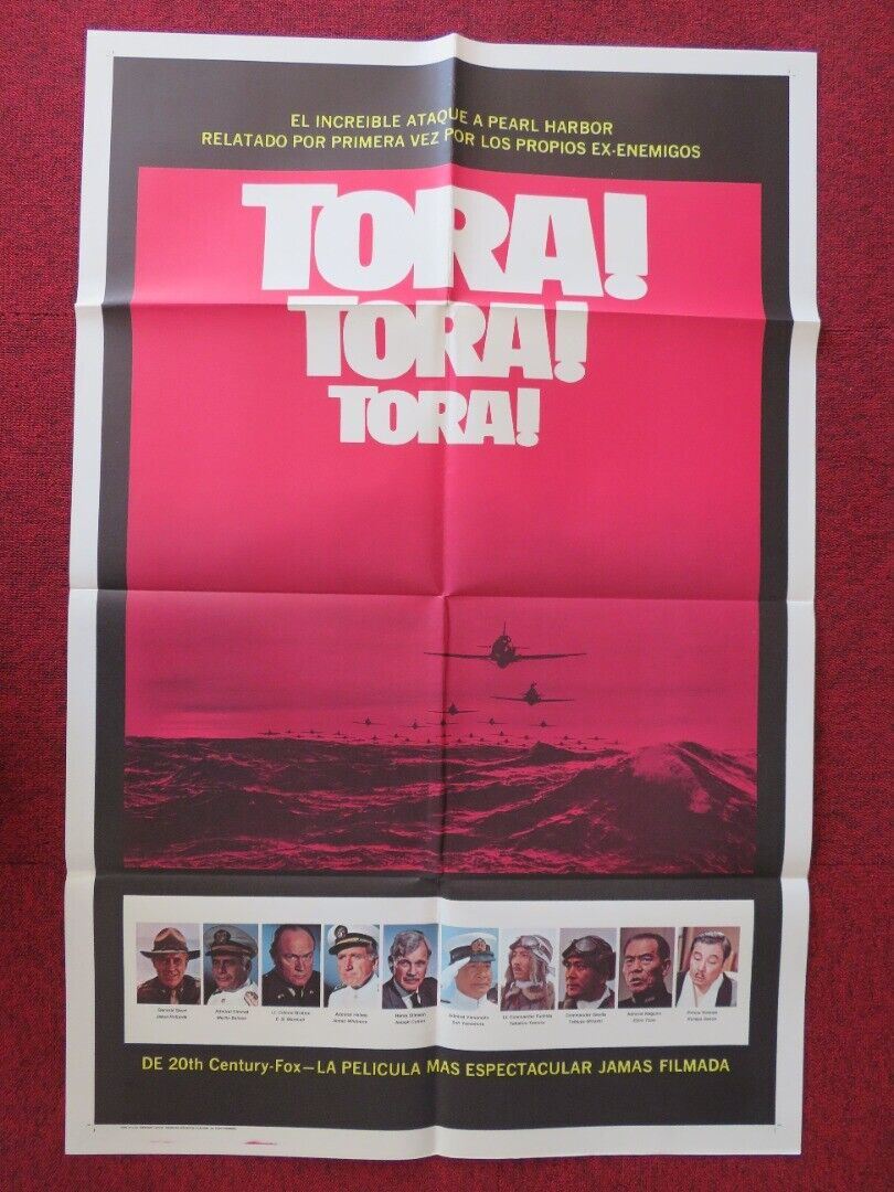 TORA ! TORA ! TORA ! SPANISH ONE SHEET FOLDED POSTER MARTIN BALSAM SO YAMAMURA Rendezvous Cinema Movie posters
