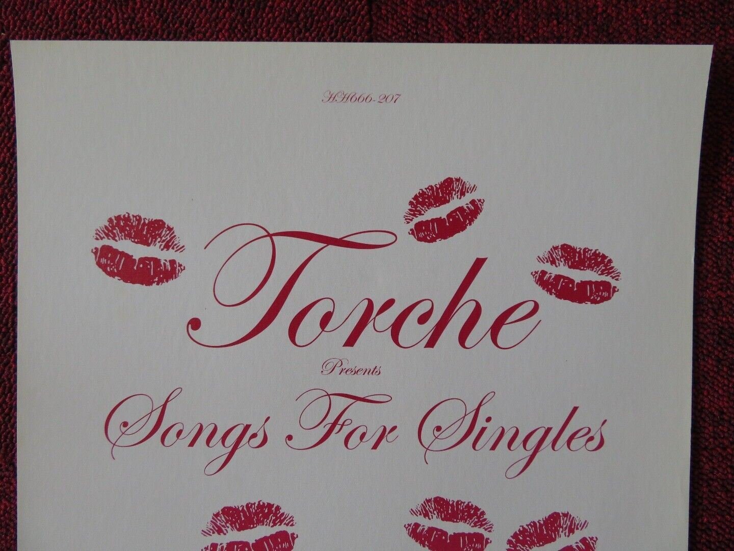 TORCHE: SONGS FOR SINGLES EP HYDRA HEAD RECORDS (11"x 17") 2010 Movie posters
